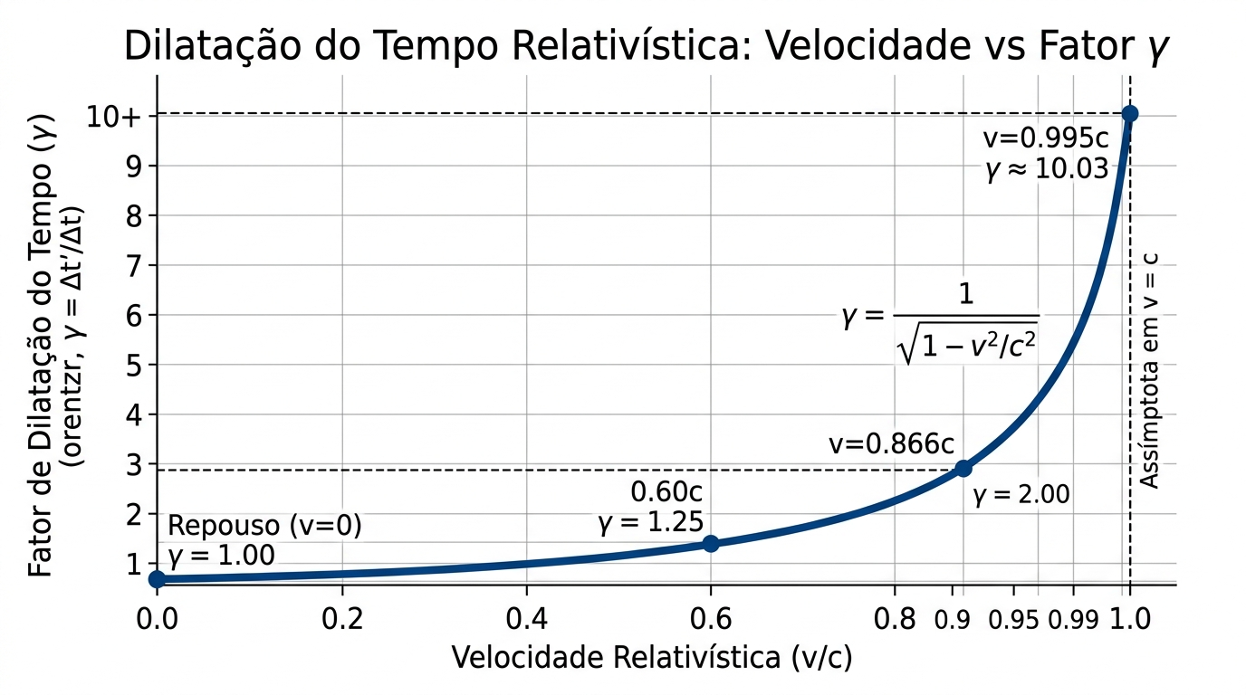 Gráfico dilatação temporal